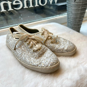 Keds Size 7.5 Silver Shoes- Ladies
