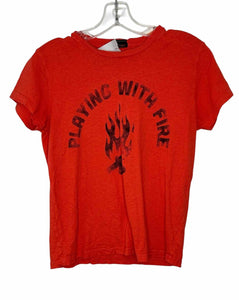 Mother Size X- Small Orange Pre-Owned T-Shirt- Ladies