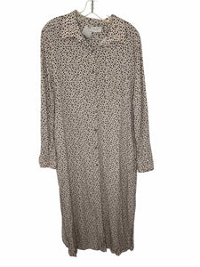 Dress Forum Size Large Grey Print Pre-Owned Dress- Ladies