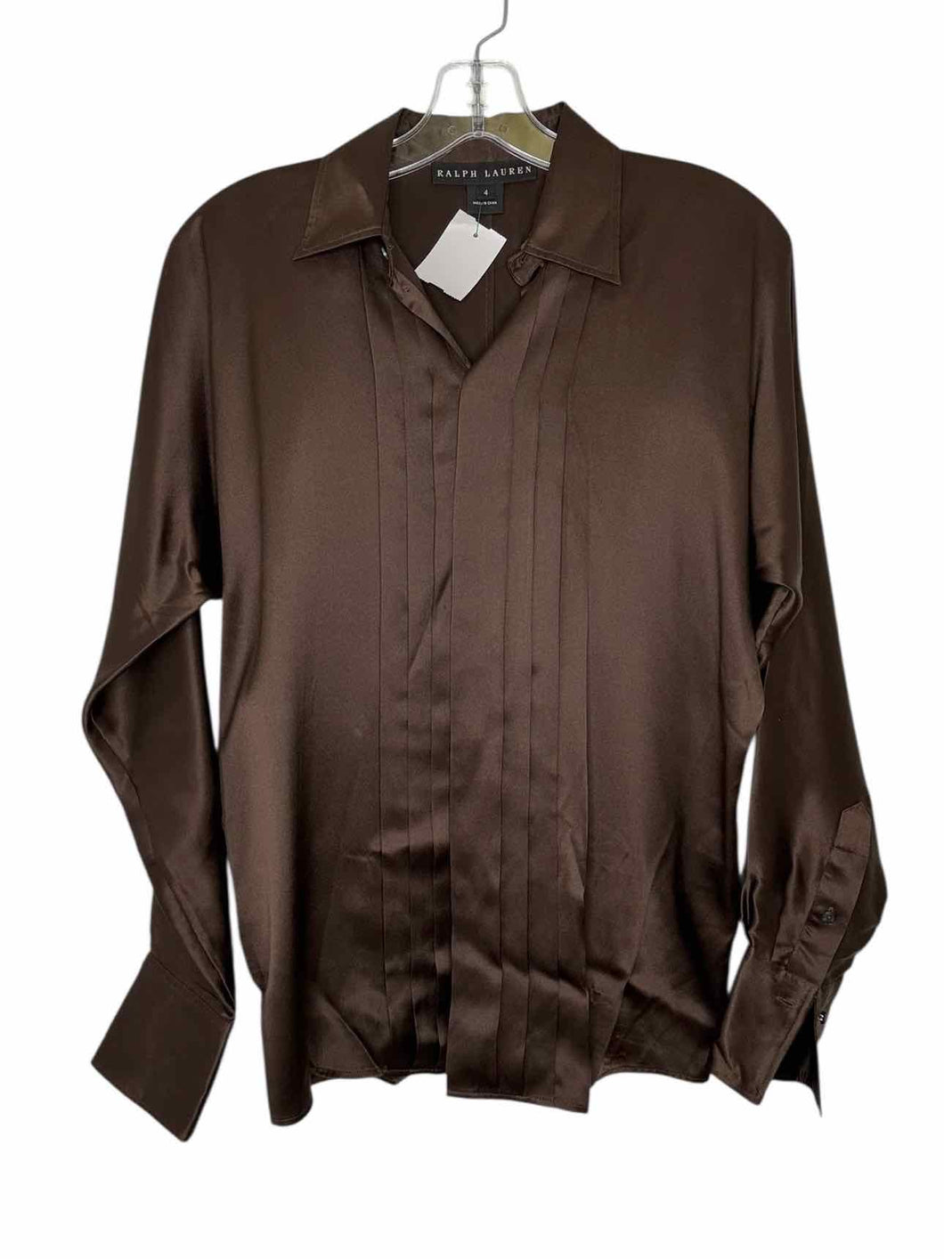 Ralph Lauren Black Size 4 Brown Pre-Owned Shirt- Ladies