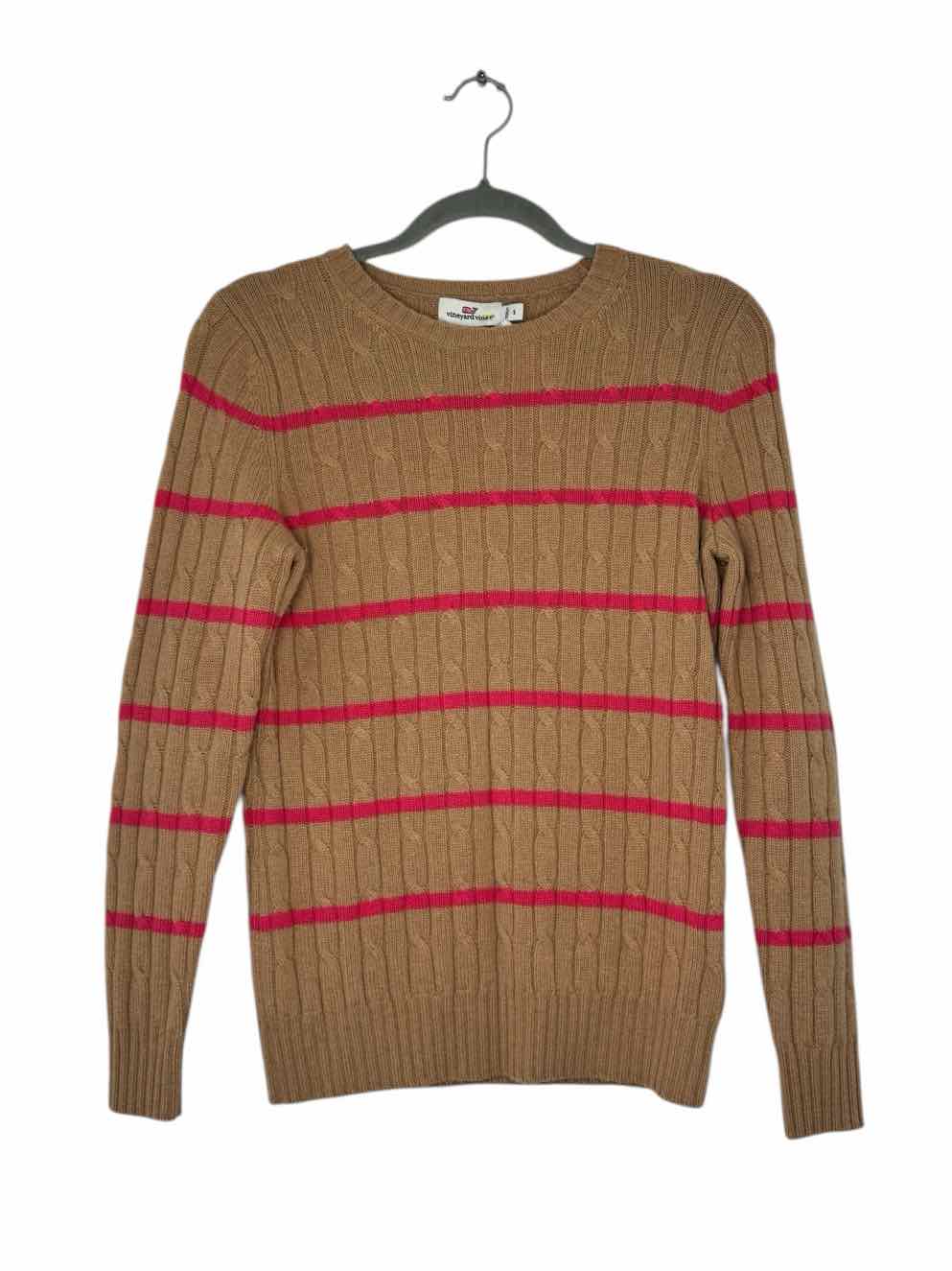 Vineyard Vines Size Small Camel Pre-Owned Sweater- Ladies