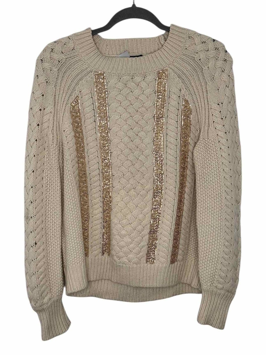 J Crew Size Small Ivory Pre-Owned Sweater- Ladies