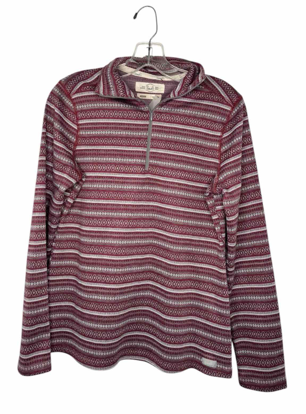 Size Medium Red Print Pre-Owned Pullover- Ladies