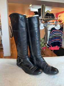 Frye Size 6.5 Black Pre-Owned Boots- Ladies