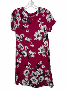 Joules Size 6 Raspberry Print Pre-Owned Dress- Ladies