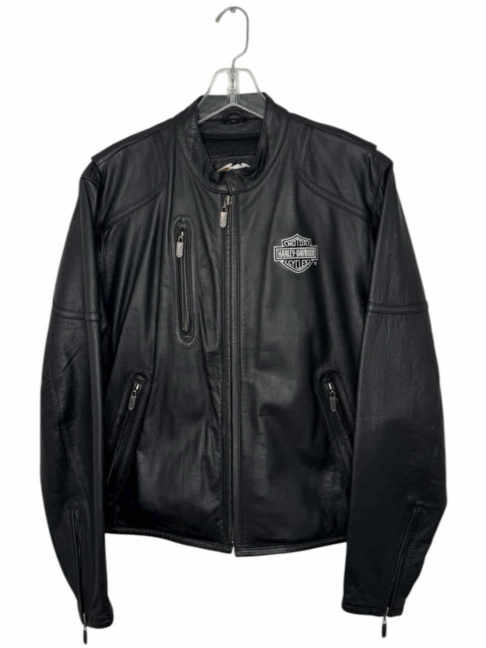 Harley Davidson Size L Black Pre-Owned Jacket- Mens