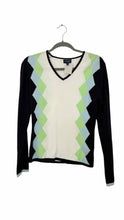 Load image into Gallery viewer, Burberry Size Medium Wht/Nav Pre-Owned Sweater- Ladies

