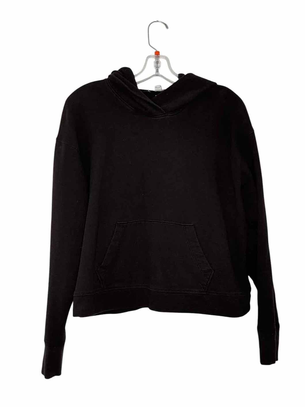 James Perse Size Small Black Pre-Owned Hoodie- Ladies