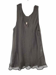 Robin Lane Size X-Large Grey Pre-Owned Tank Top- Ladies