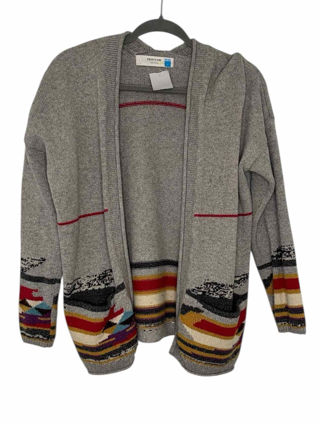 Sparrow Size Large Grey Pre-Owned Sweater- Ladies