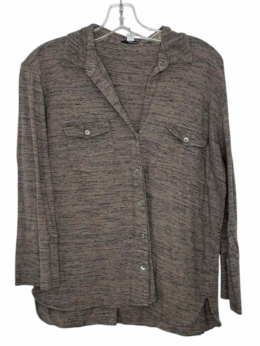 James Perse Size X-Large Grey Pre-Owned Top- Ladies