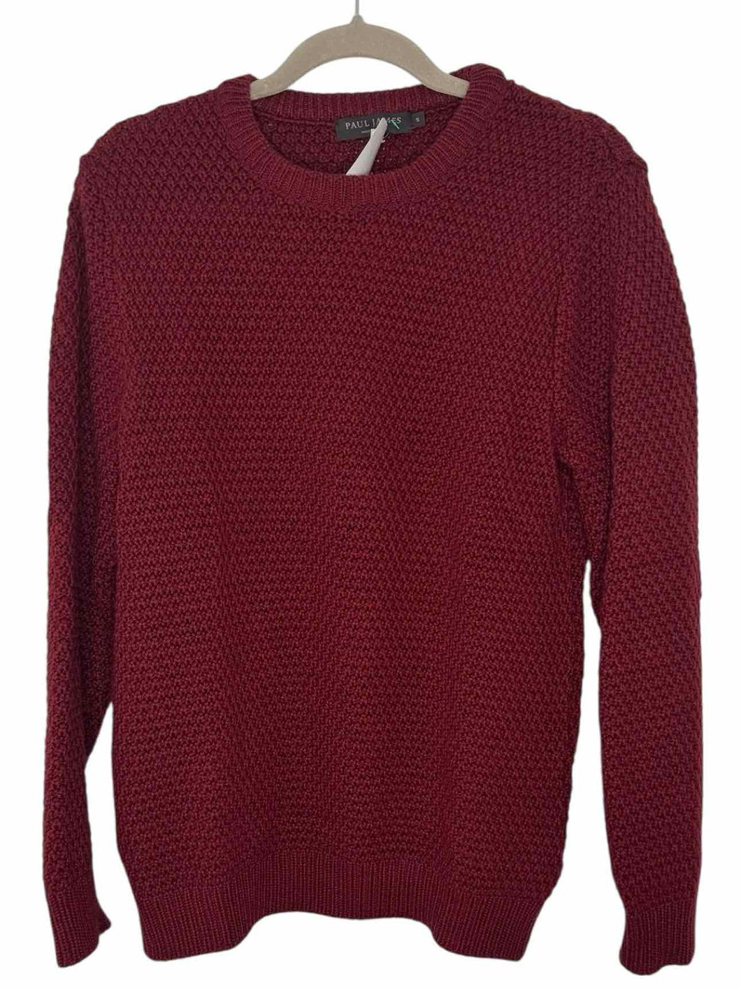 Paul James Size S Red Pre-Owned Sweater- Mens