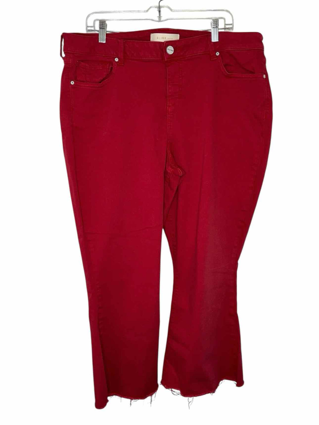 Slink Jeans Size 20 Red Pre-Owned Pants- Ladies