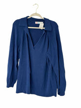 Load image into Gallery viewer, Free People Size S Navy Pre-Owned Sweater- Ladies
