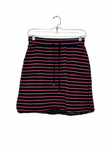 Dakini Size Small Navy Stripe Pre-Owned Skirt- Ladies