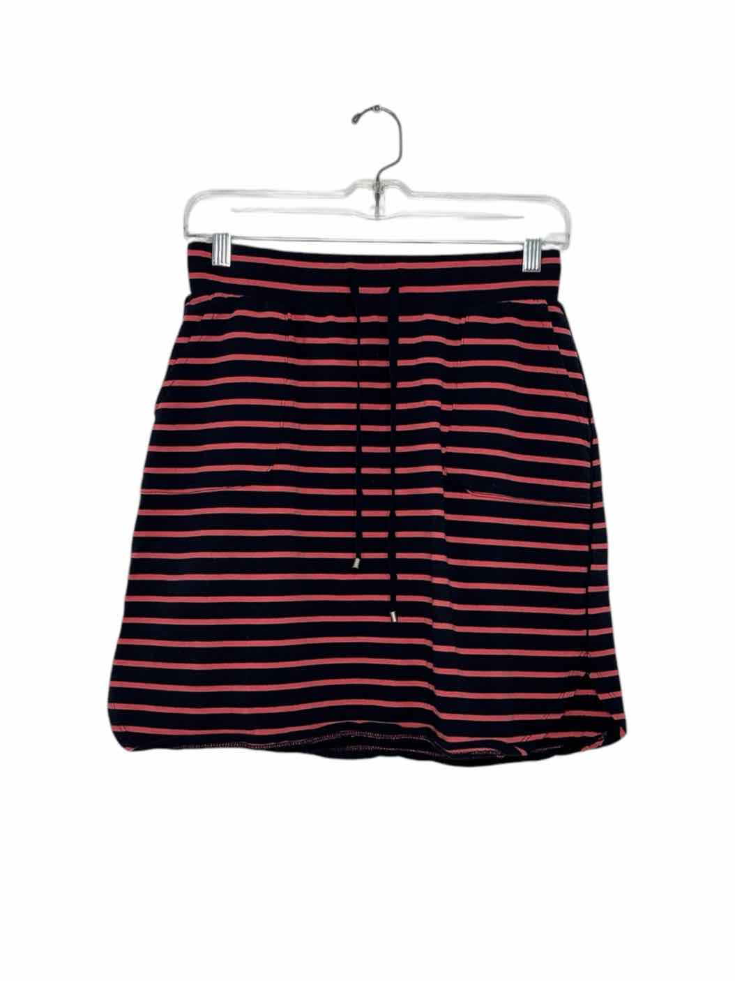 Dakini Size Small Navy Stripe Pre-Owned Skirt- Ladies