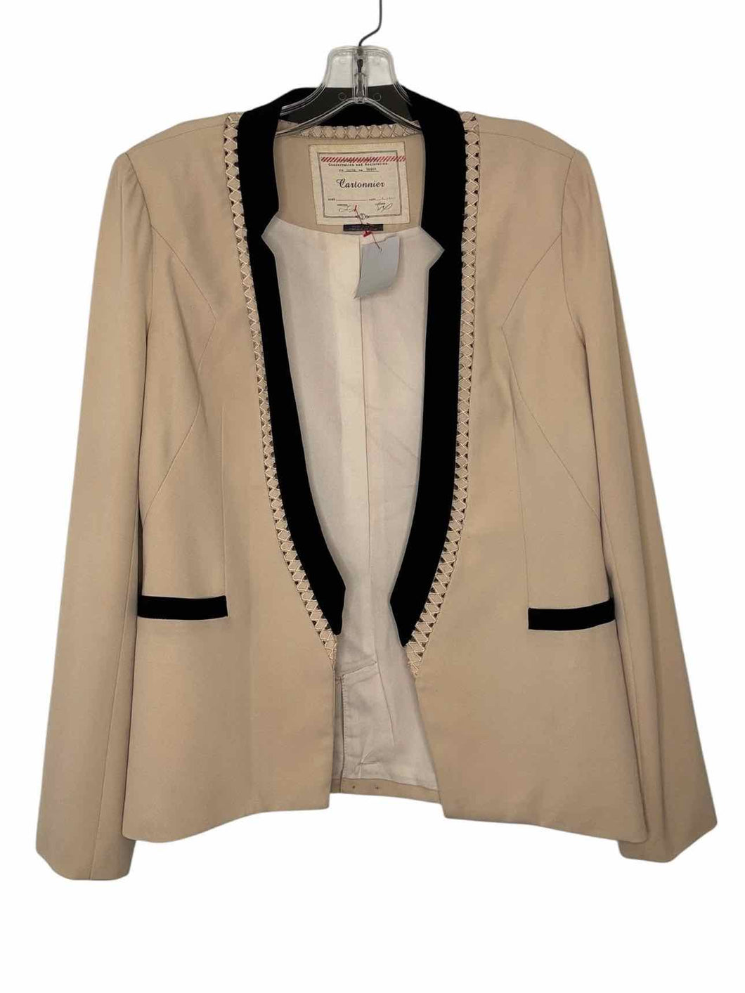 Cartonnier Size Small Beige Pre-Owned Blazer/Indoor Jacket- Ladies
