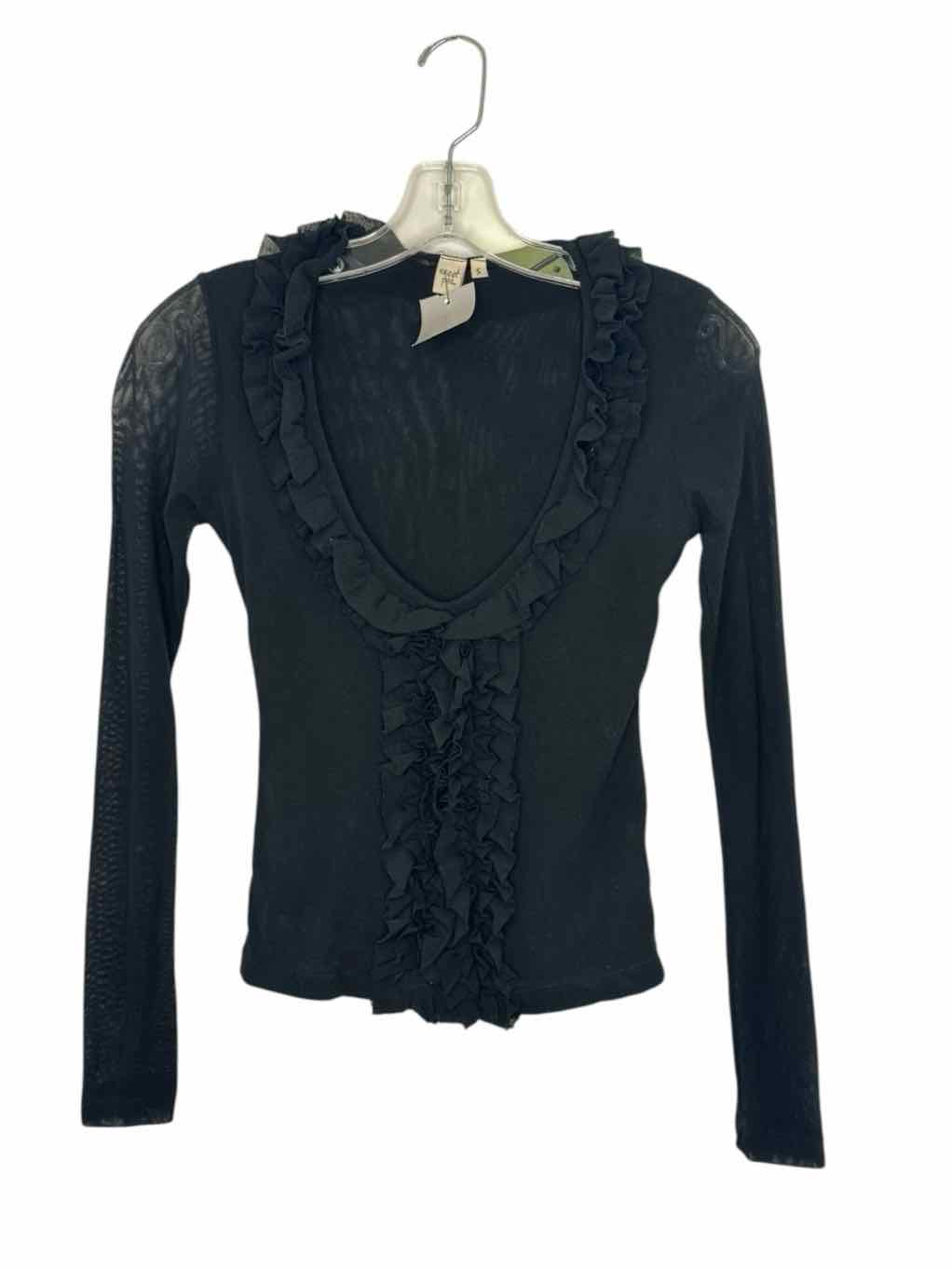 Sweet Pea Size Small Black Pre-Owned Top- Ladies