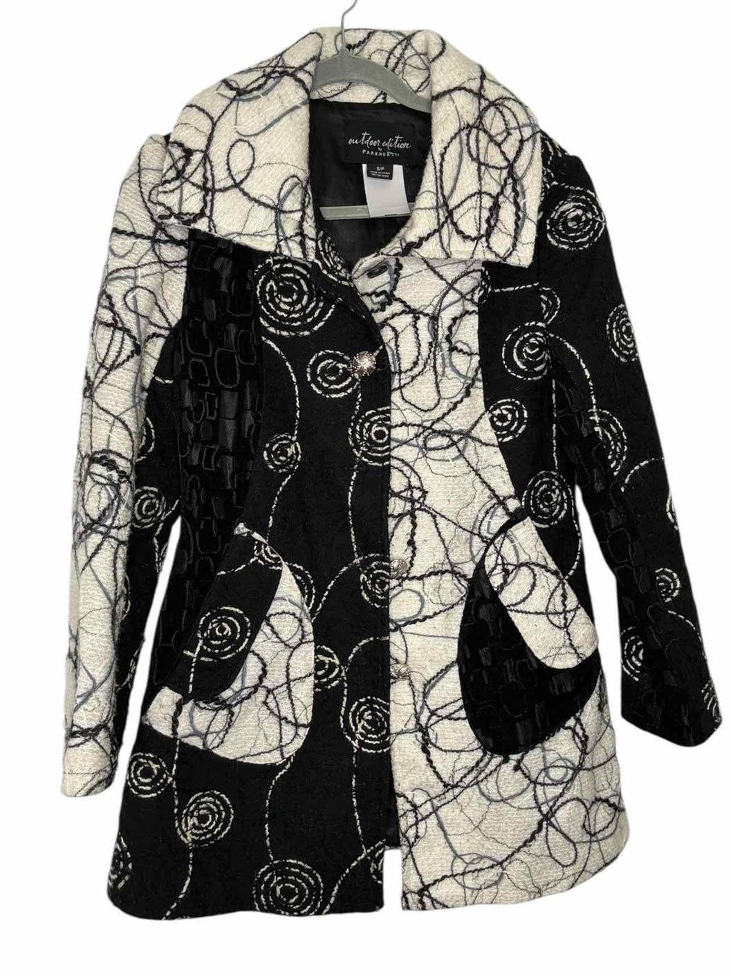 Parkhurst Size Small Blk/Wht Pre-Owned Jacket- Ladies