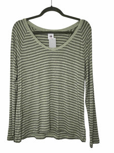 Cabi Size Small Green Stripe Pre-Owned Top- Ladies