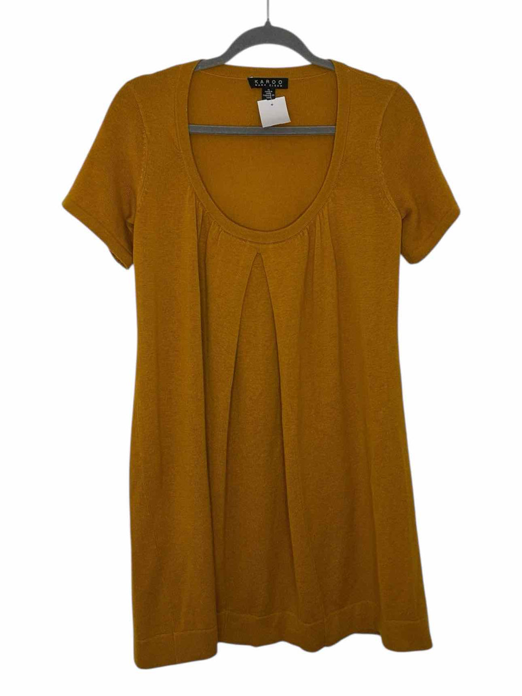 Mark Eisen Size 0 Mustard Pre-Owned Dress- Ladies