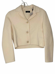 Theory Size 0 Cream Pre-Owned Jacket- Ladies