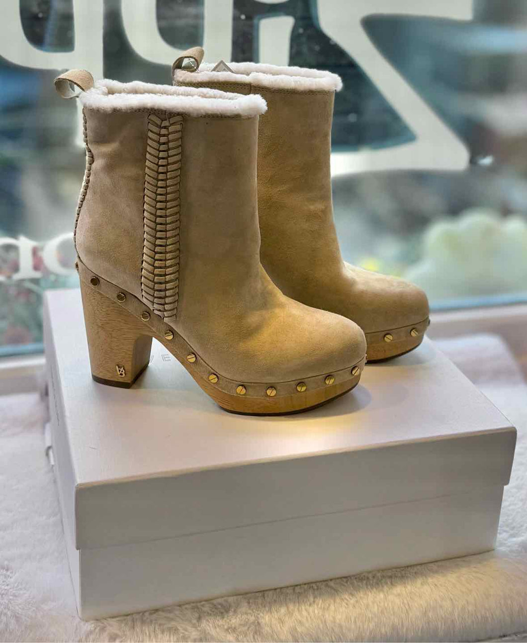 Veronica Beard Size 6.5 Sand Footwear- New in Box Boots- Ladies