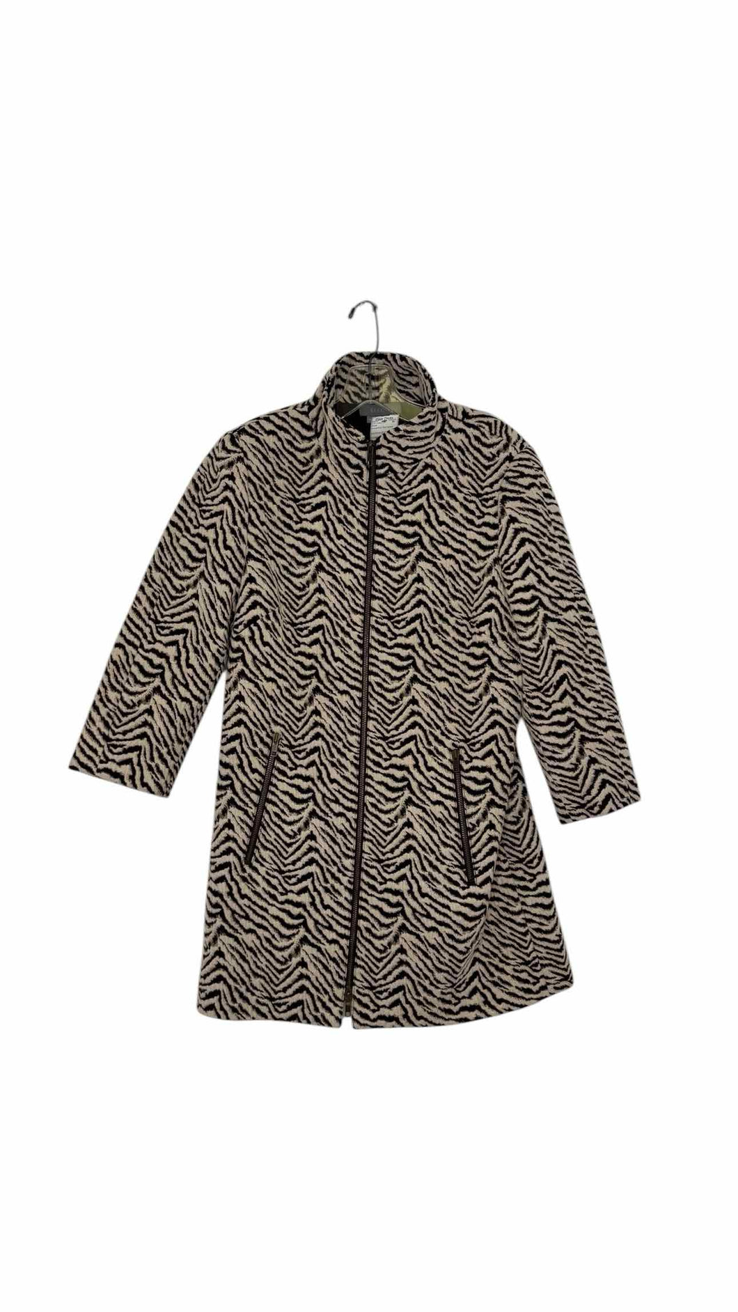 Eccoci Size 10 Animal Print Pre-Owned Coat- Ladies