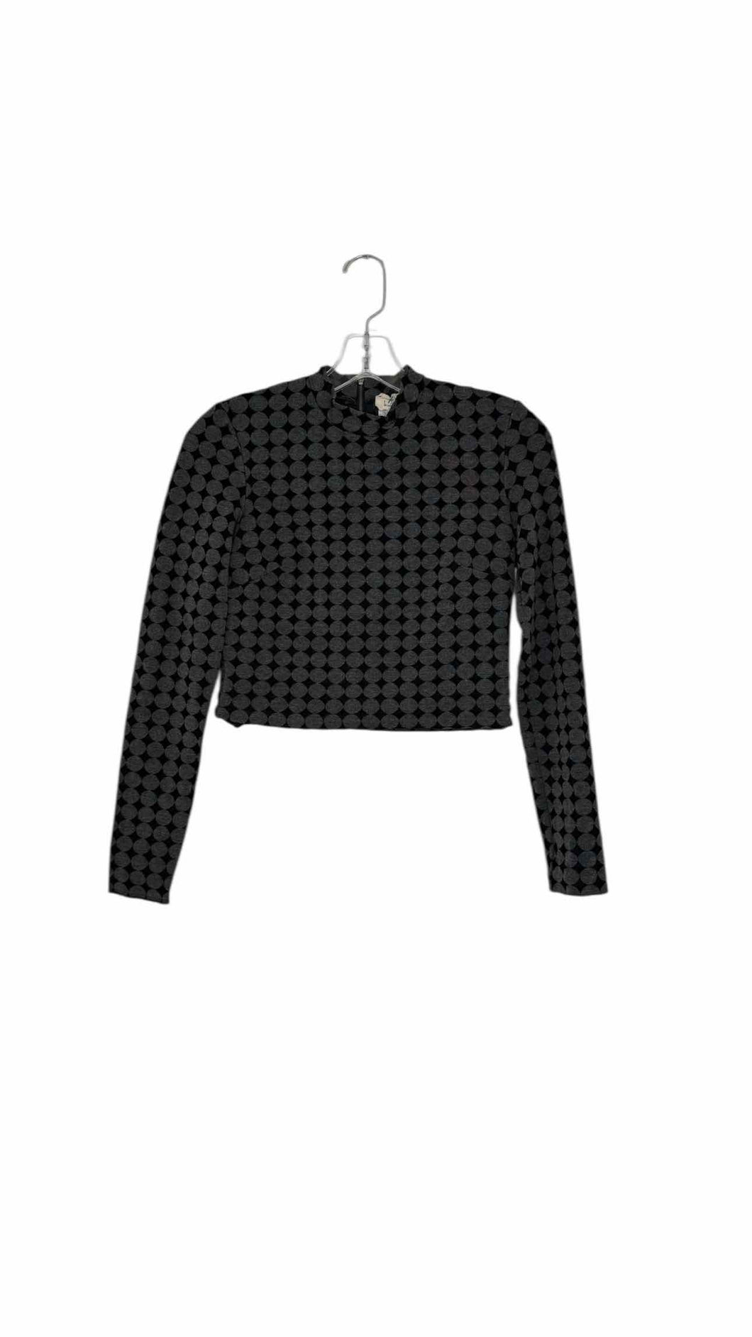 Nicole Miller Size Small Green Print Pre-Owned Top- Ladies