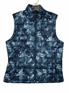 North Face Size Large Blue Print Pre-Owned Vest- Ladies