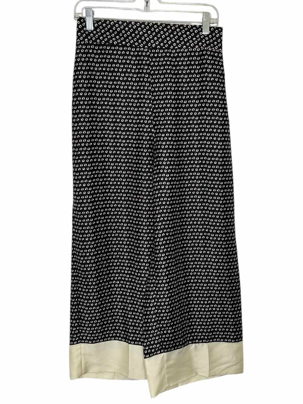 Zara Size Medium Black Print Pre-Owned Pants- Ladies