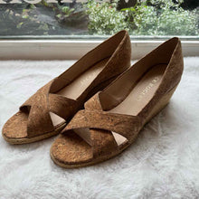 Load image into Gallery viewer, Jack Rogers Size 9.5 Cork Wedge Pre-Owned Shoes- Ladies
