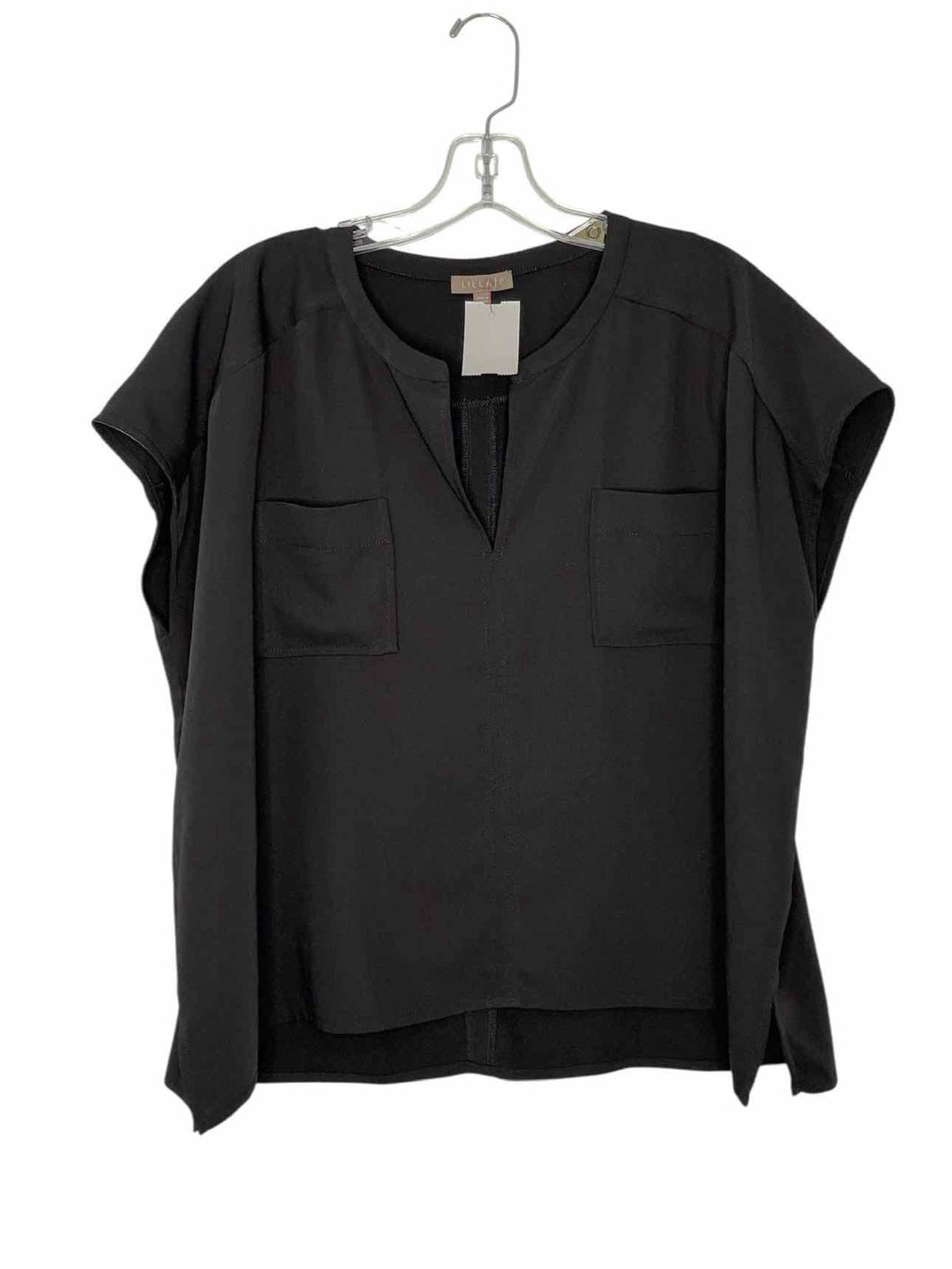 Lilla P Size Small Black Pre-Owned Blouse- Ladies