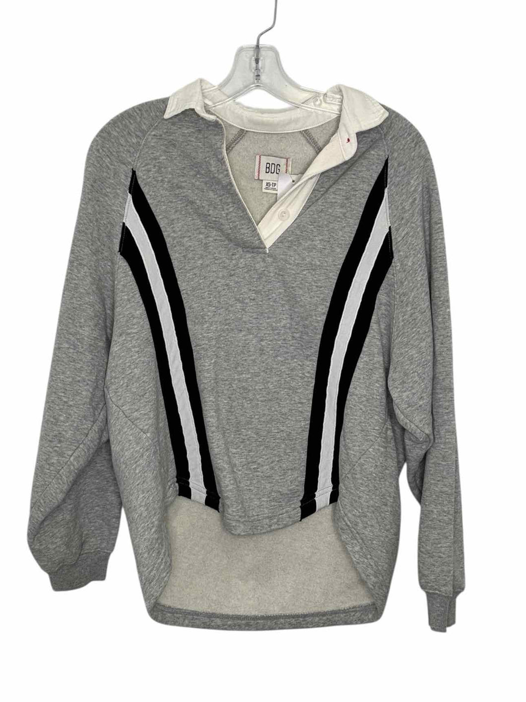 BDG Size X- Small Grey Pre-Owned Sweatshirt- Ladies