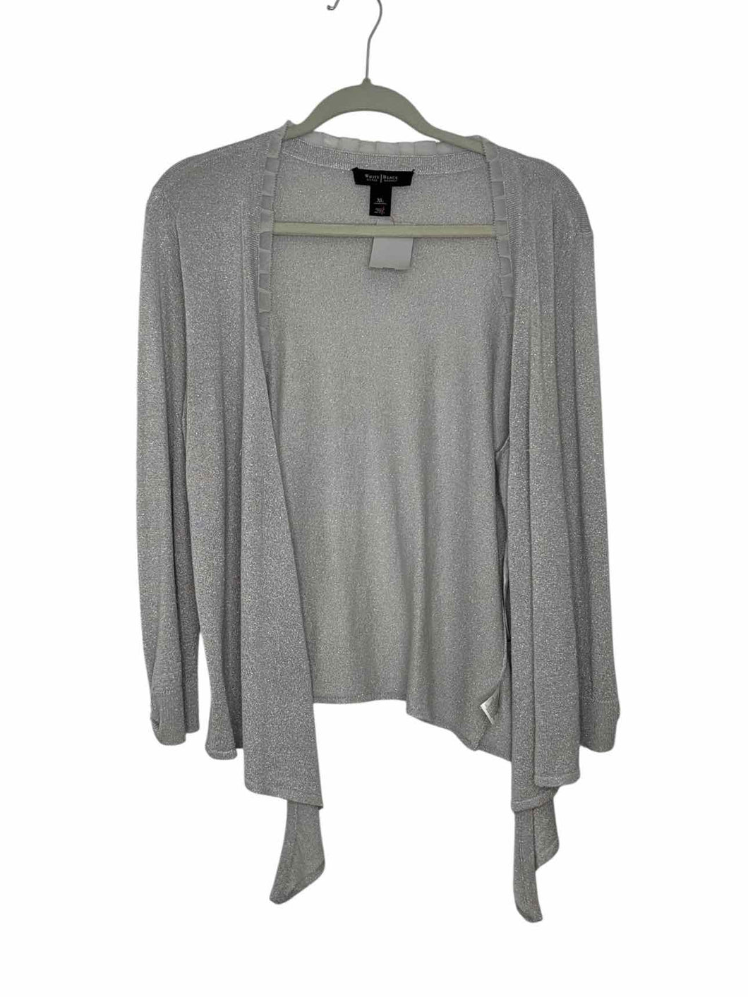 WH/BM Size X-Large Silver Pre-Owned Sweater- Ladies