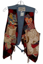 Load image into Gallery viewer, TP Saddle Blanket Size Medium Multi Pre-Owned Vest- Ladies
