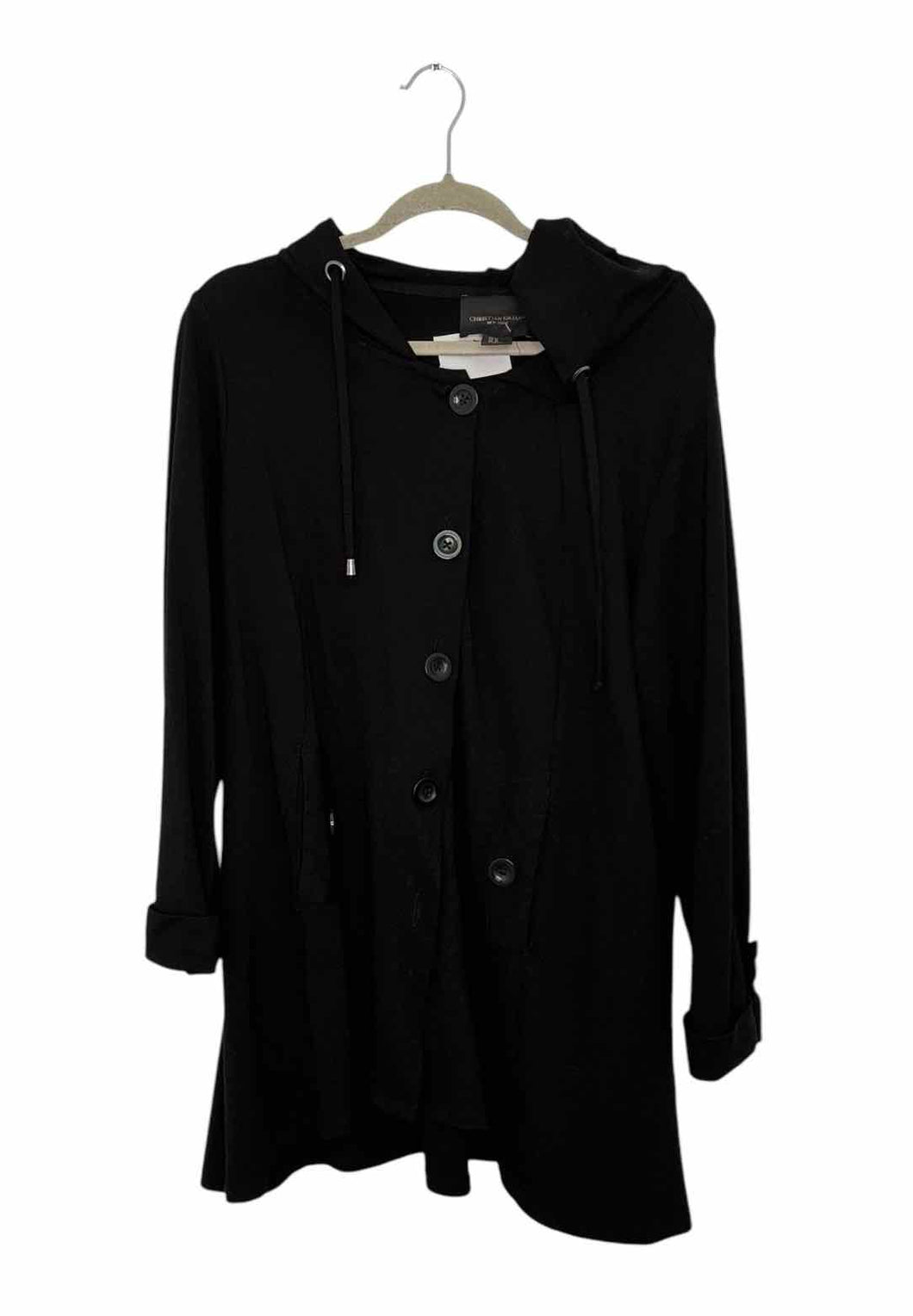 Christian Siriano Size 1X Black Pre-Owned Blazer/Indoor Jacket- Ladies