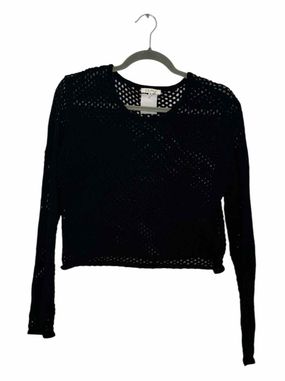 Z Supply Size Medium Black Pre-Owned Sweater- Ladies
