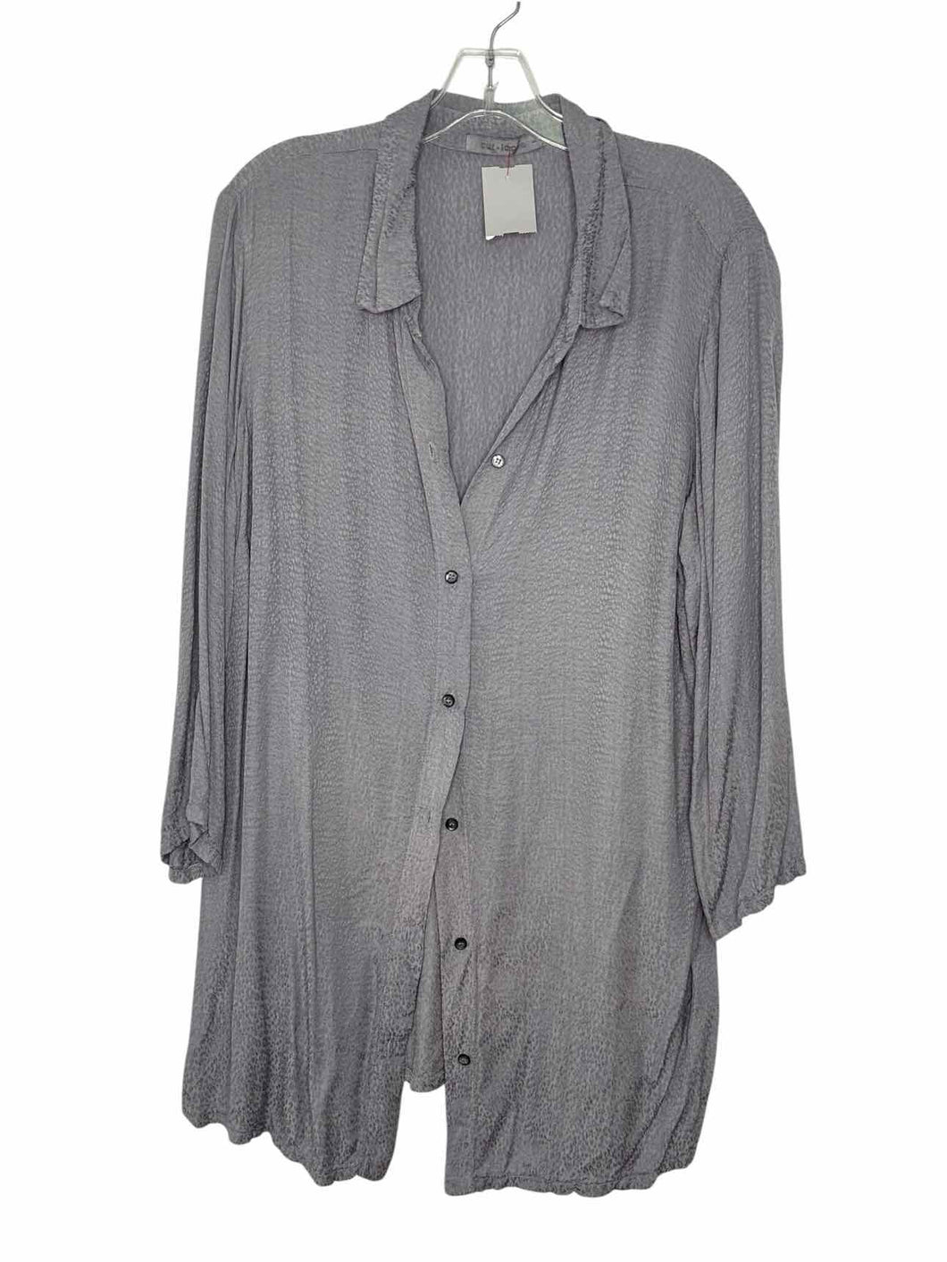 Cut Loose Size Large Grey Pre-Owned Blouse- Ladies