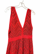 Load image into Gallery viewer, M Missoni Size 6 Red Print Pre-Owned Dress- Ladies
