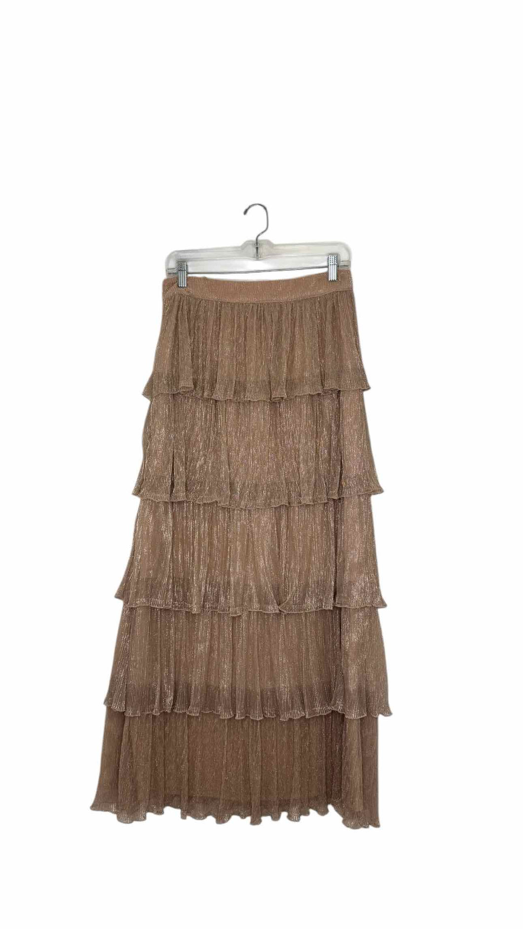 Size Medium Rose Gold Pre-Owned Skirt- Ladies