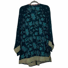 Load image into Gallery viewer, Johnny Was Size Large Teal Print Pre-Owned Blazer/Indoor Jacket- Ladies
