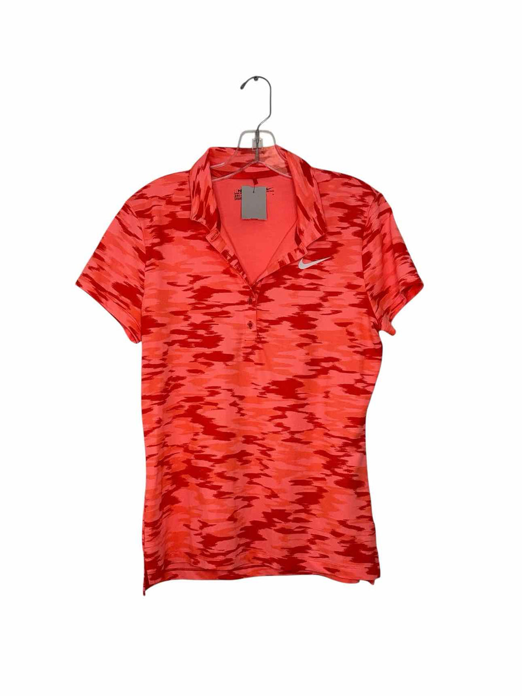Nike Golf Size Medium Pink Print Pre-Owned Shirt- Ladies