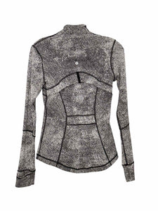 Lululemon Size 6 Grey Print Pre-Owned Jacket- Ladies