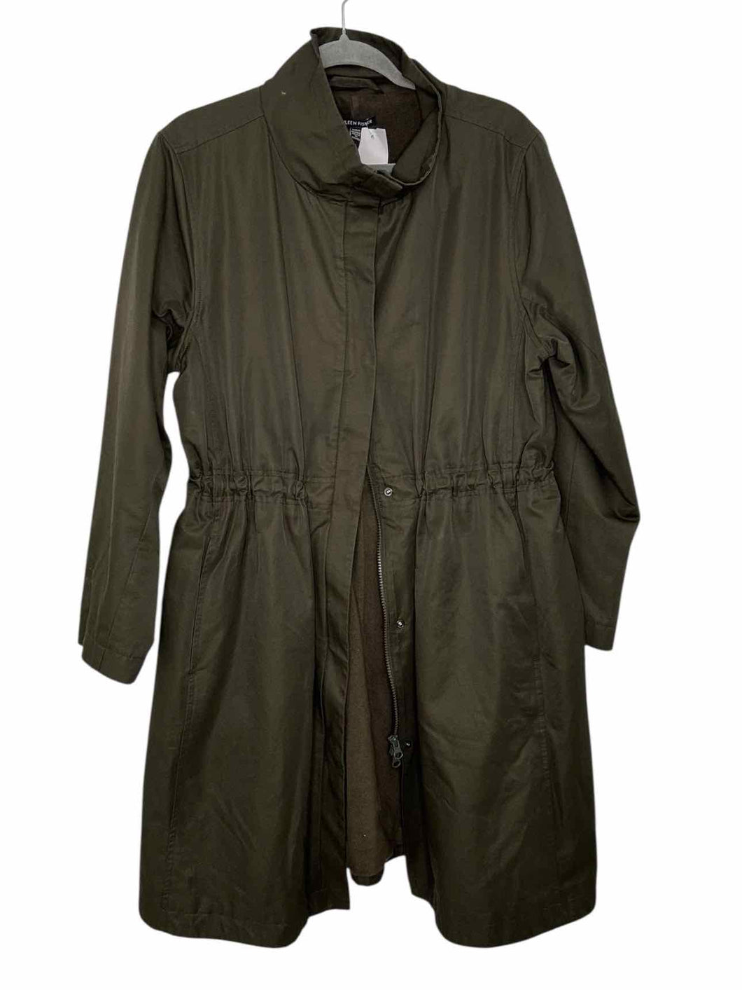 Eileen Fisher Size Large Green Pre-Owned Coat- Ladies