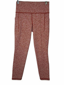 Athleta Size Small Tan Print Pre-Owned Leggings- Ladies