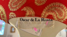 Load image into Gallery viewer, Oscar de la Renta Size Medium Red Print Pre-Owned Dress- Ladies
