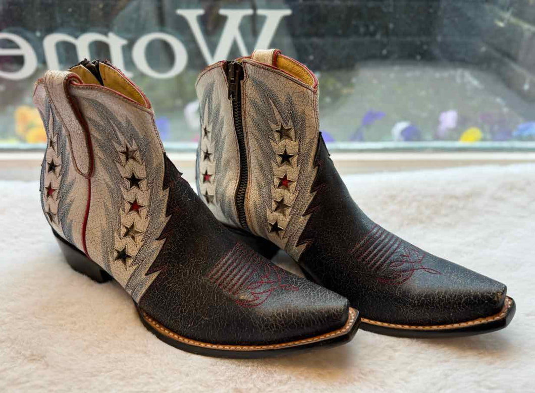 Old Gringo Size 8 Patriotic Footwear- NWOB Boots- Ladies