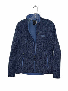 North Face Size Medium Blue Print Pre-Owned Jacket- Ladies
