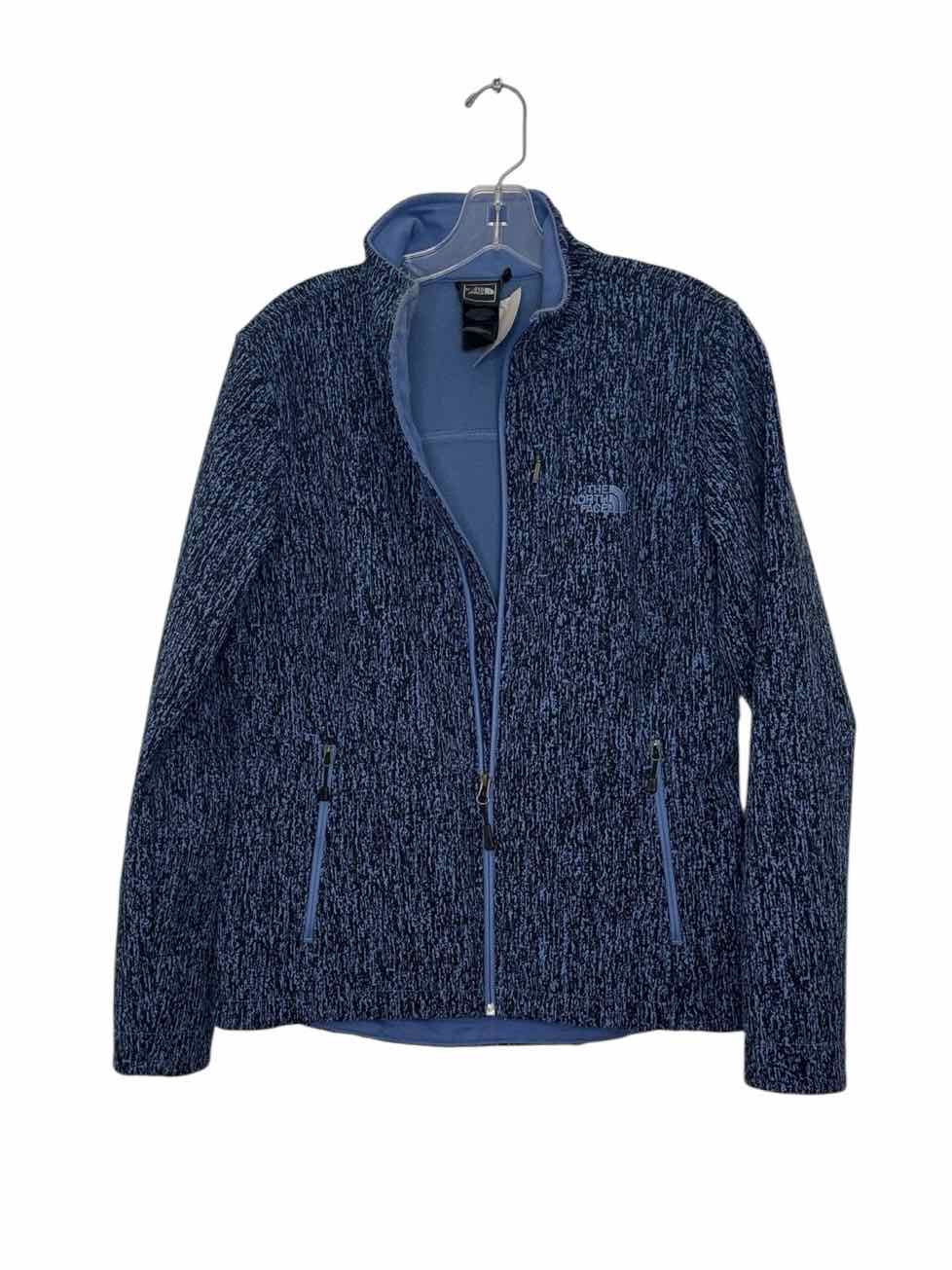 North Face Size Medium Blue Print Pre-Owned Jacket- Ladies